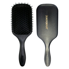 Denman large paddle cushion hair brush headshot for gentle detangling and salon-ready styling.