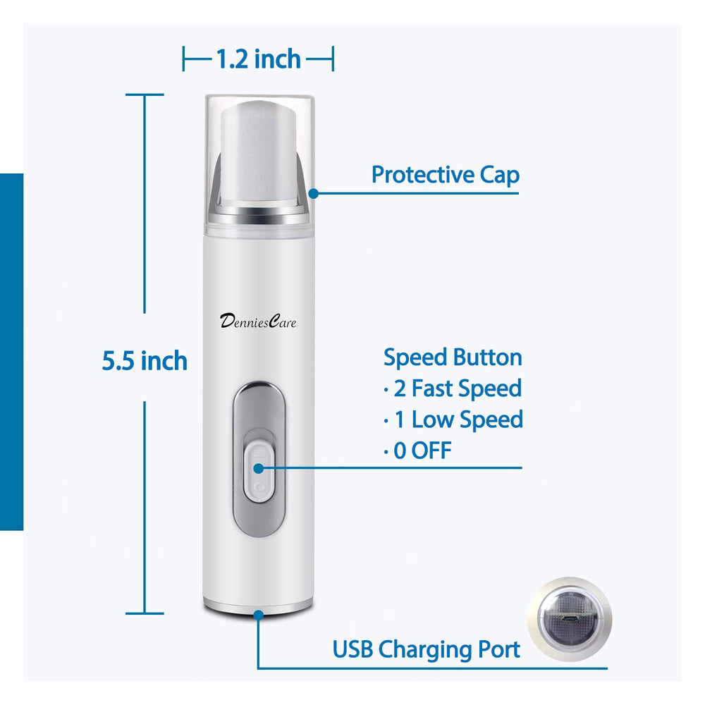 DenniesCare electric nail buffer in use demonstrates salon-like polish at home