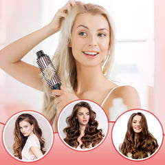DENVEK Thermal Brush anti-scald bristles protect skin during styling.