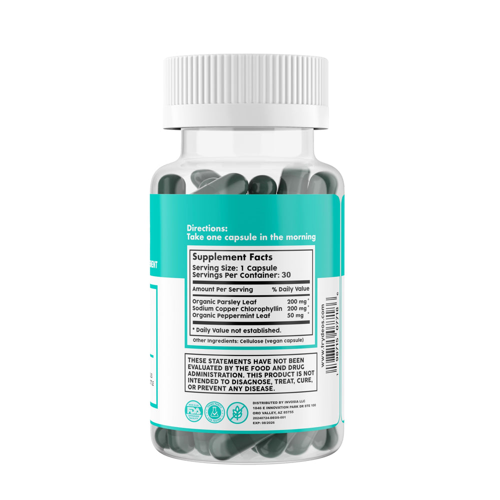 DEOS morning routine image suggests daily practice for potential odor support
