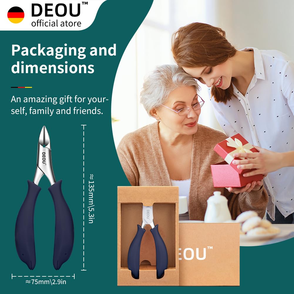 DEOU close-up cutting action emphasizes sharpness and control