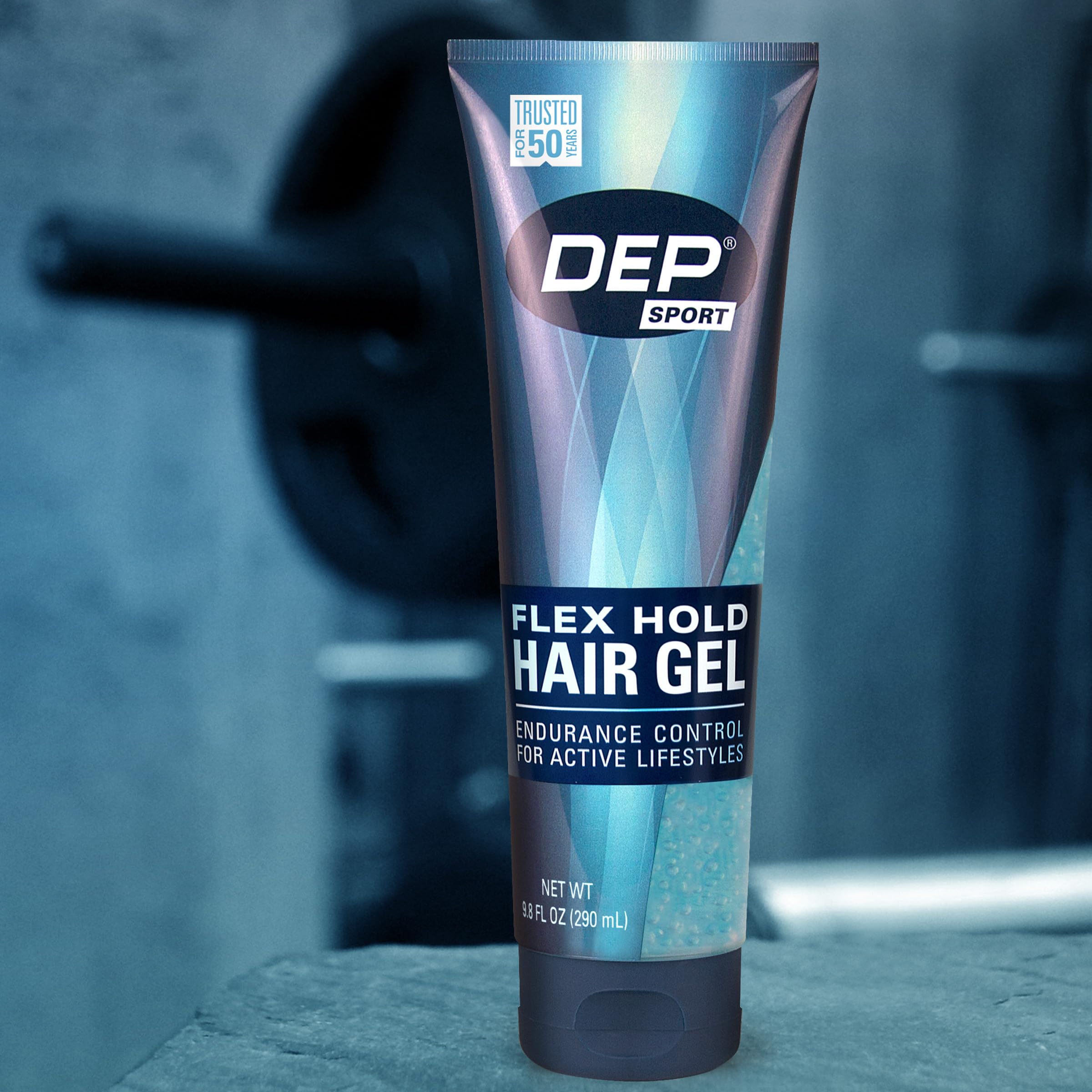 Dep Sport Endurance gel bottle closeup shows smooth texture for flexible hold during workouts