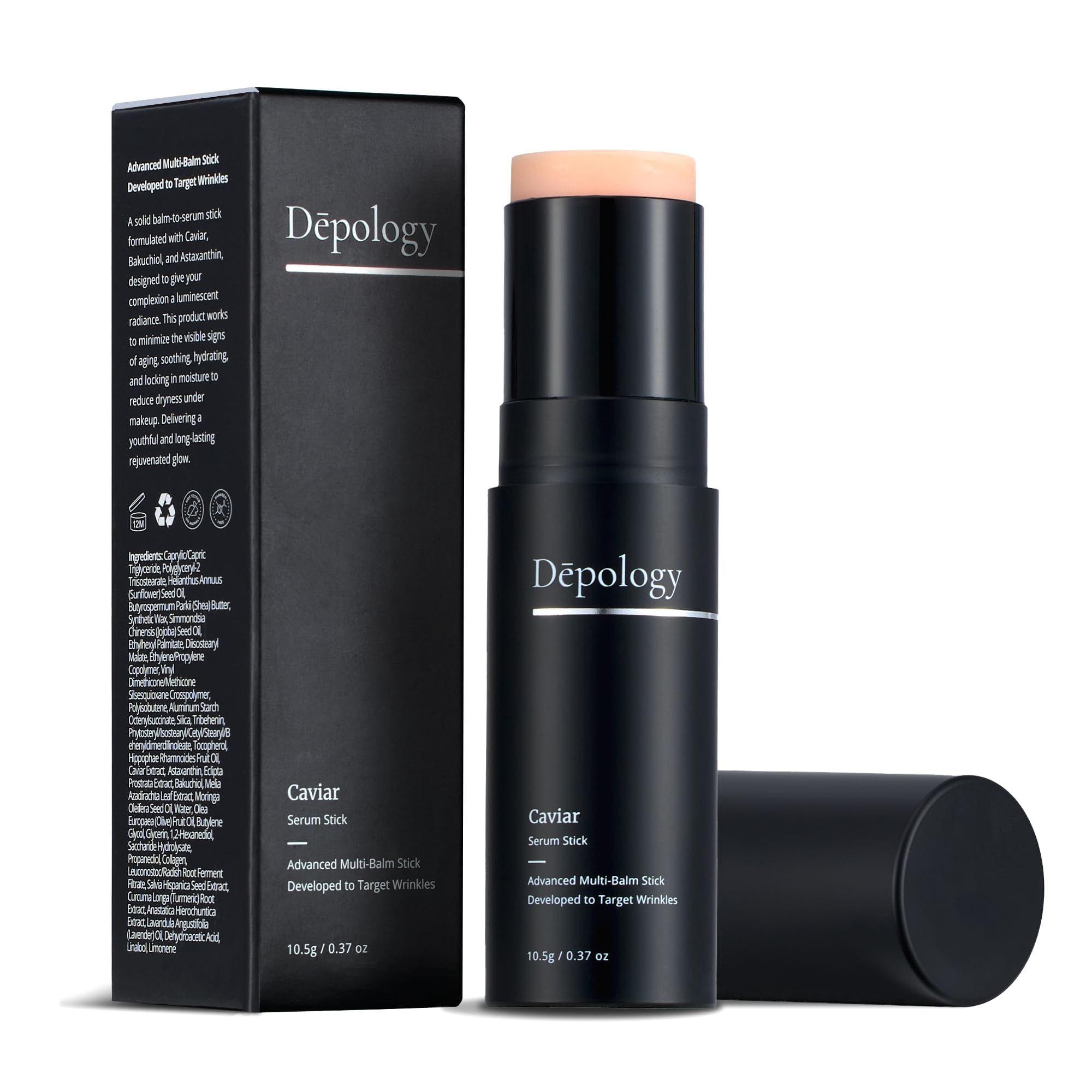 depology caviar-serum-stick travel packaging for easy carry