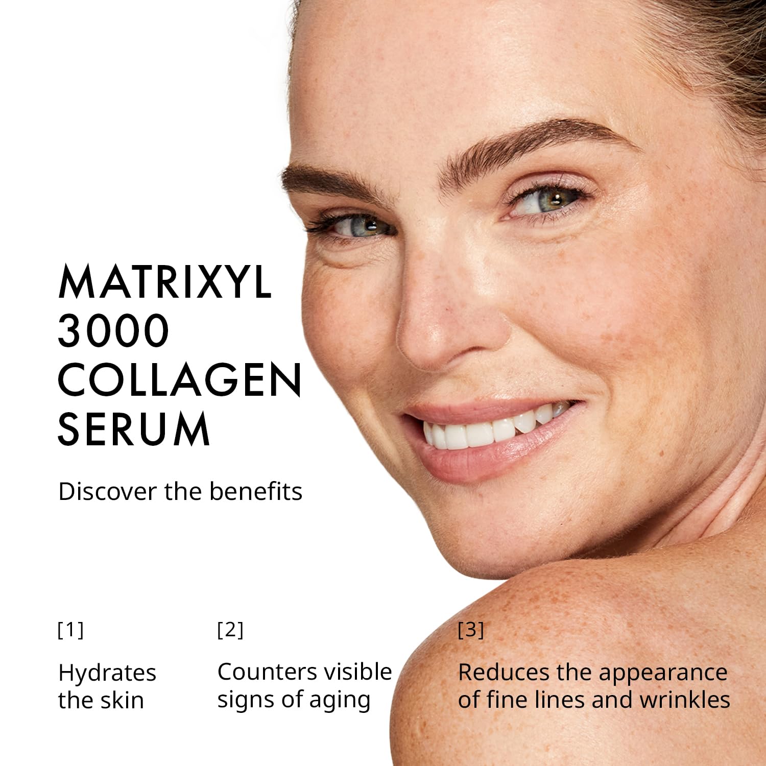 Depology Matrixyl 3000 Serum dropper close-up shows precise application for wrinkles.