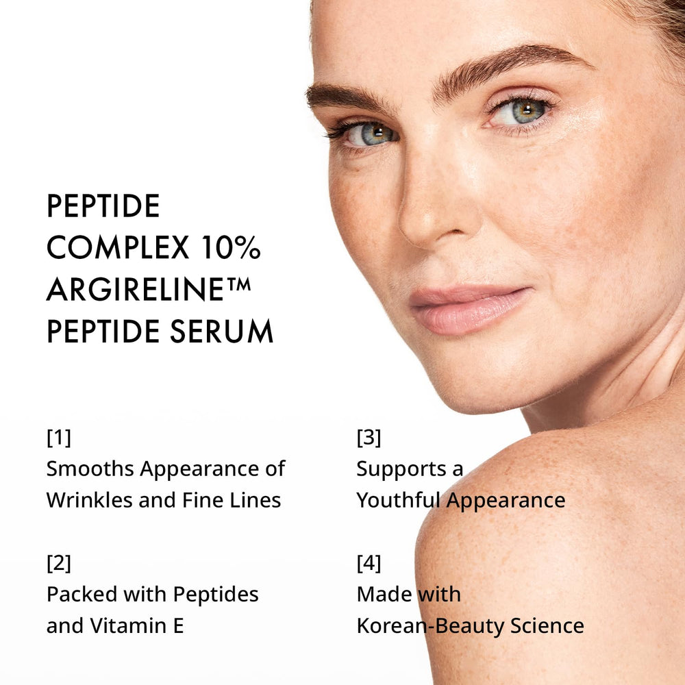 Depology Peptide Complex application shot for daily use and Argireline benefits.