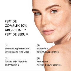 Depology Peptide Complex application shot for daily use and Argireline benefits.