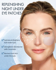 Depology Replenish and Repair packaging image emphasizes convenient night-time patches.
