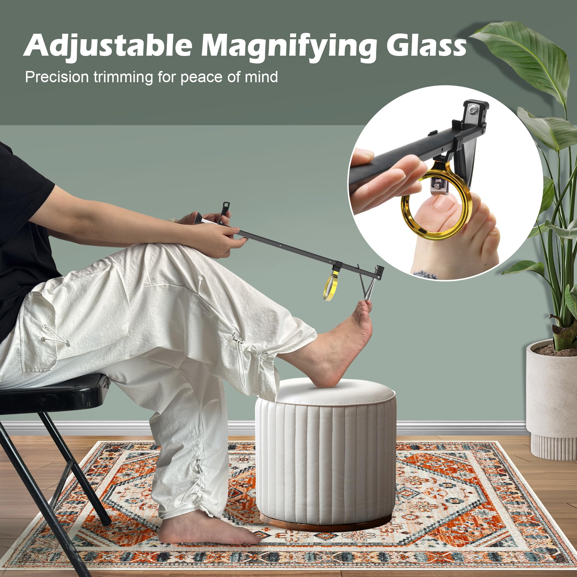 DEPSUNNY ergonomic aluminum handle promotes comfortable trimming sessions.