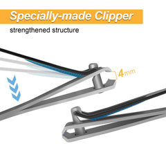 DEPSUNNY magnifier feature helps precise nail targeting during clipping.