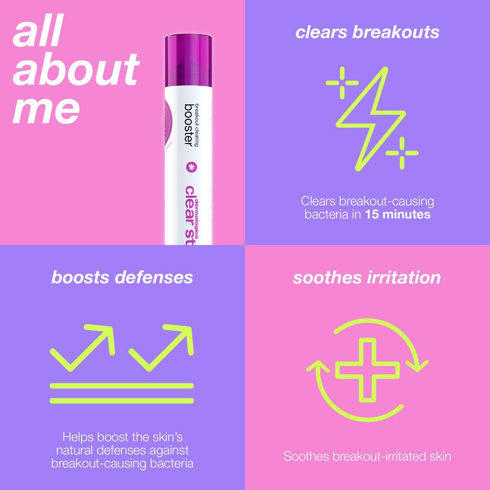 Dermalogica Clear Start cruelty-free badge shown with product line.