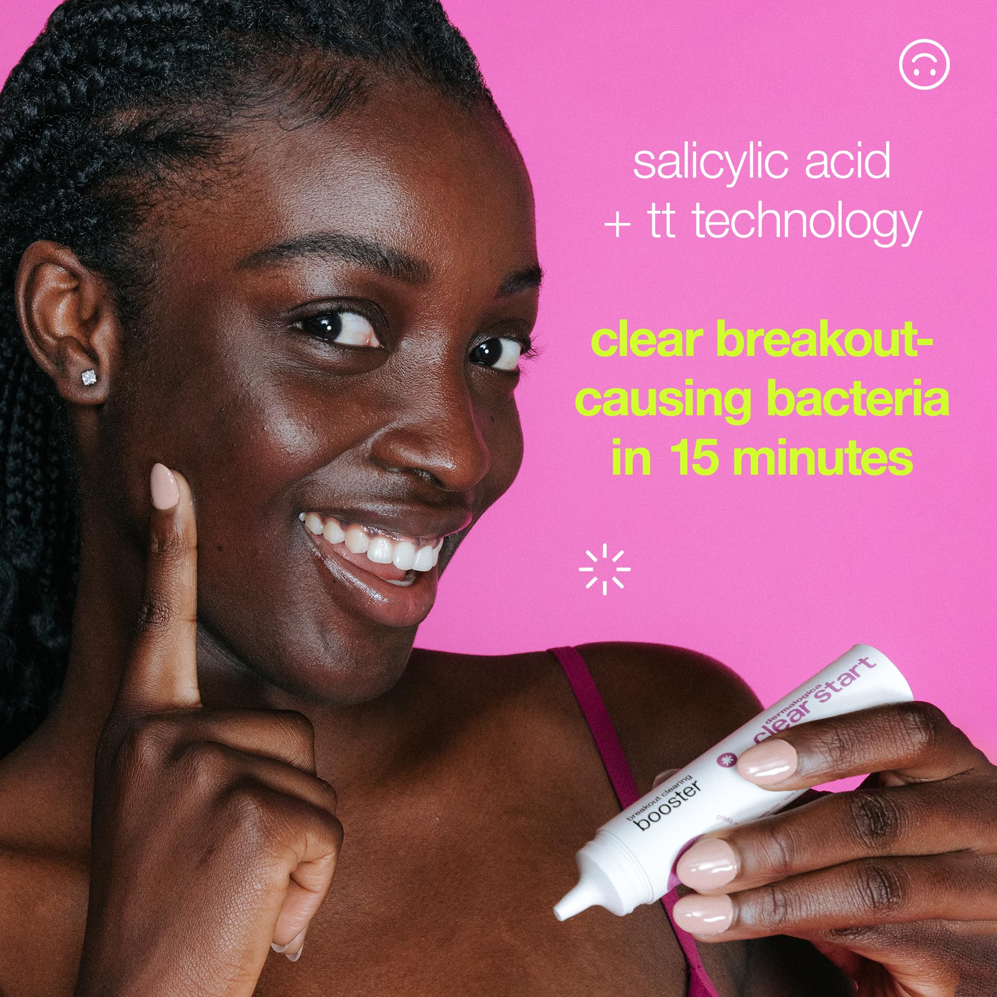 Dermalogica Clear Start moisture-lock visual conveys hydration for calmer skin.