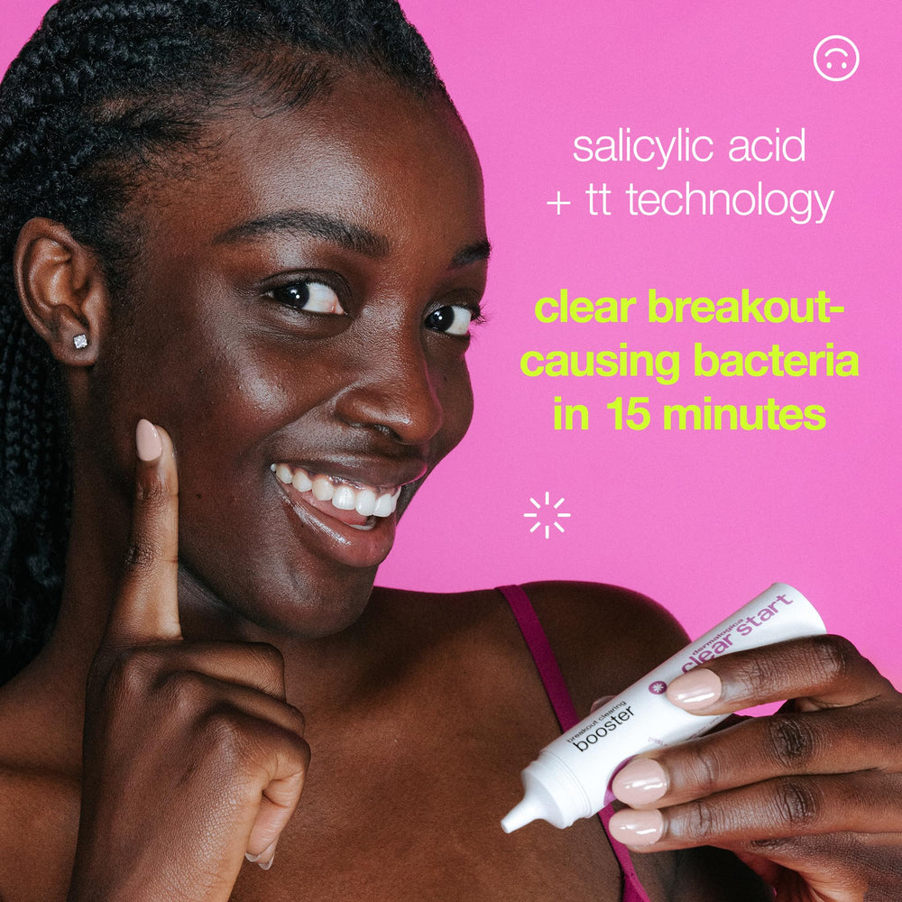 Dermalogica Clear Start moisture-lock visual conveys hydration for calmer skin.