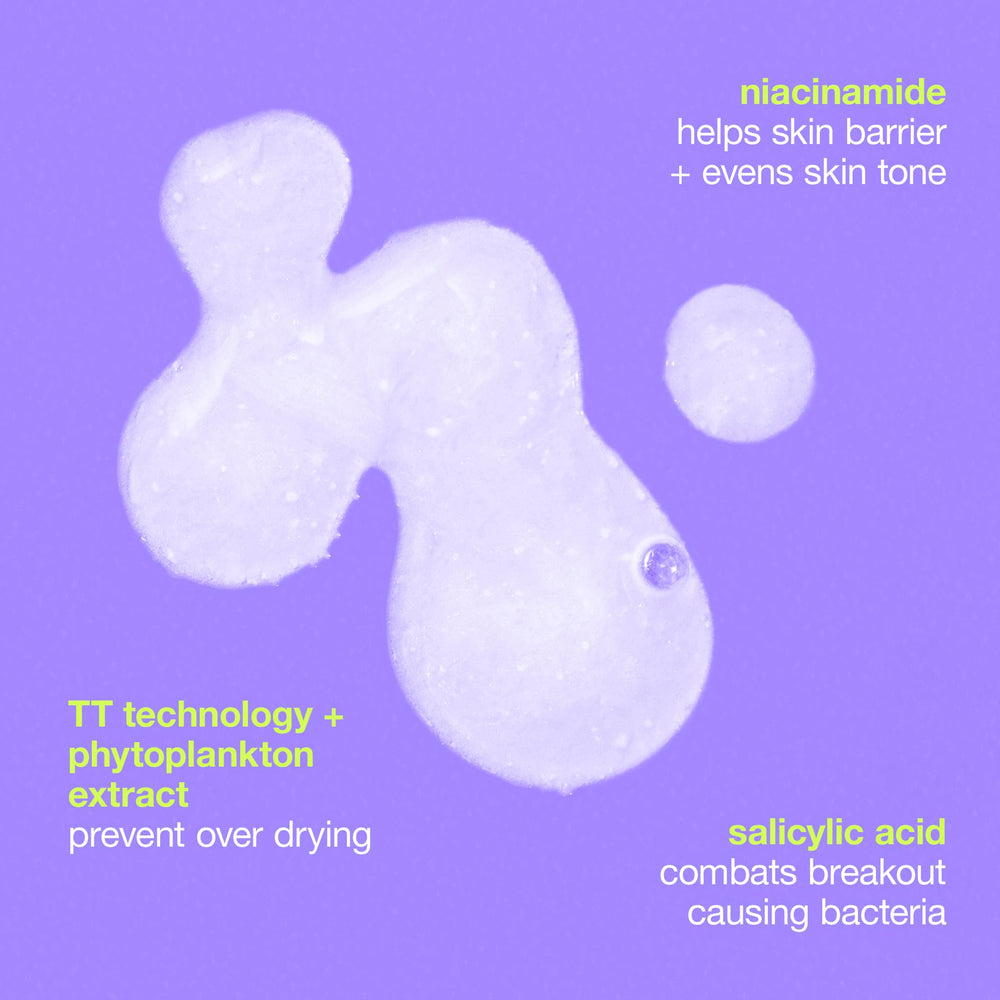 Dermalogica Clear Start seaweed extract image hints at moisture and soothing calm.