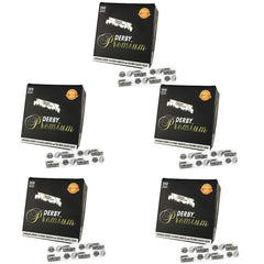 Derby Premium single-edge blades pack for smooth, precise shaves.