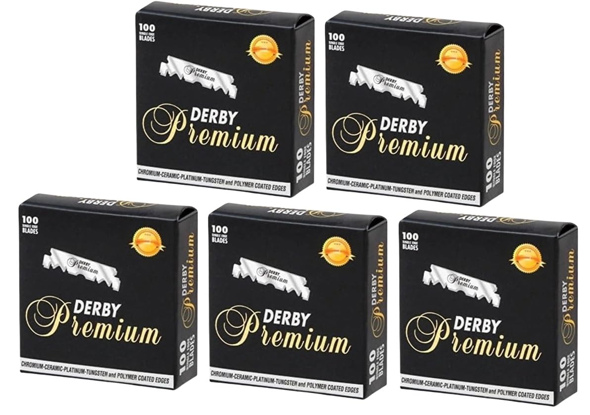 Derby Premium wax-paper wrapping protects sharpness during storage and transport.