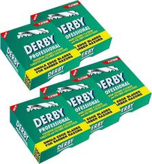 Derby Professional single edge blades packaging: wax-paper protection for sharpness.