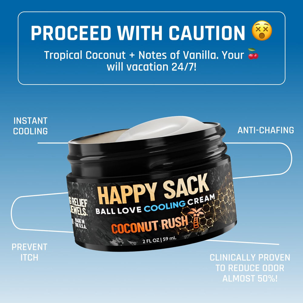 Derm Dude Happy Sack anti-chafing close-up showing skin protection and comfort.