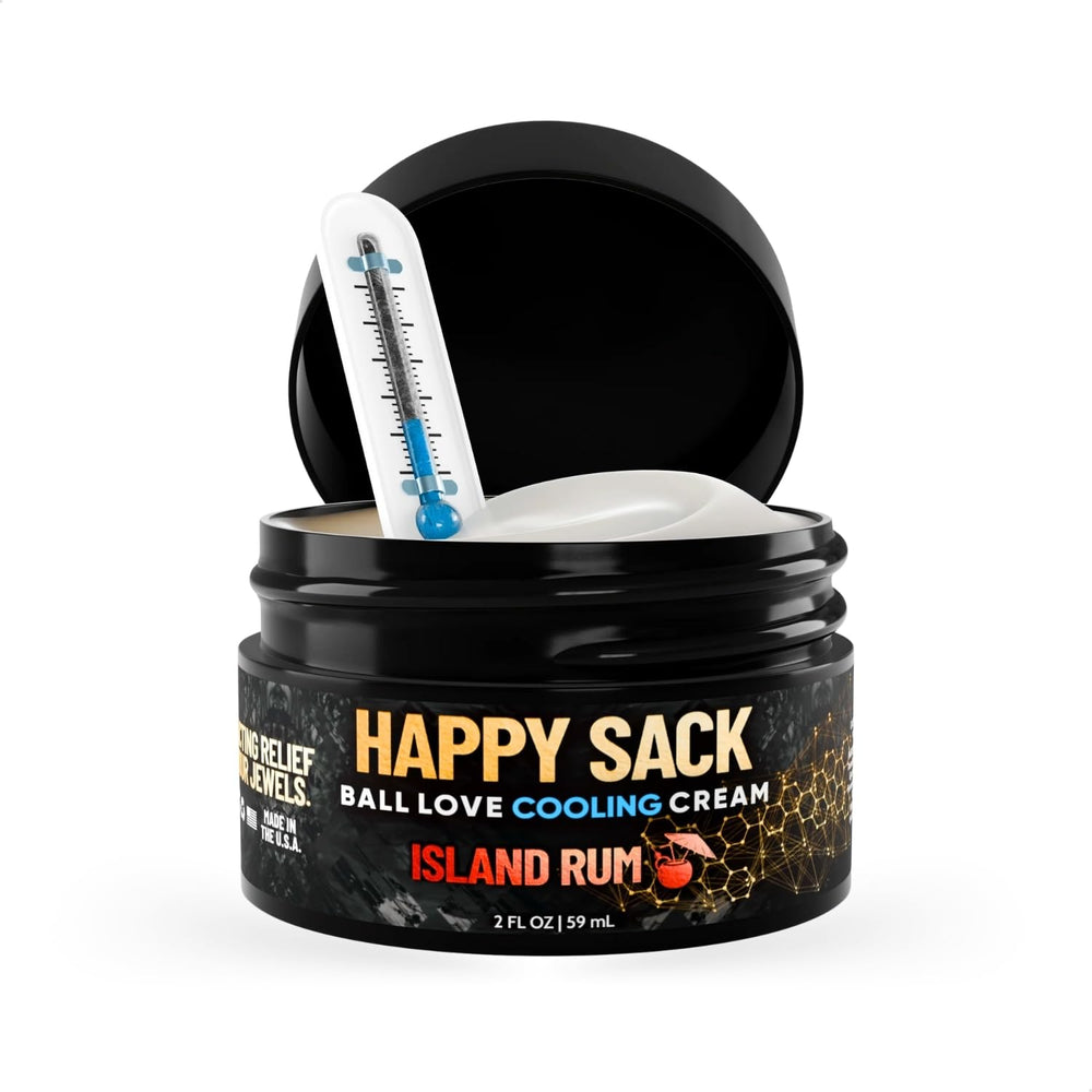 Derm Dude Happy Sack bottle pour shows island rum scent for all-day freshness.