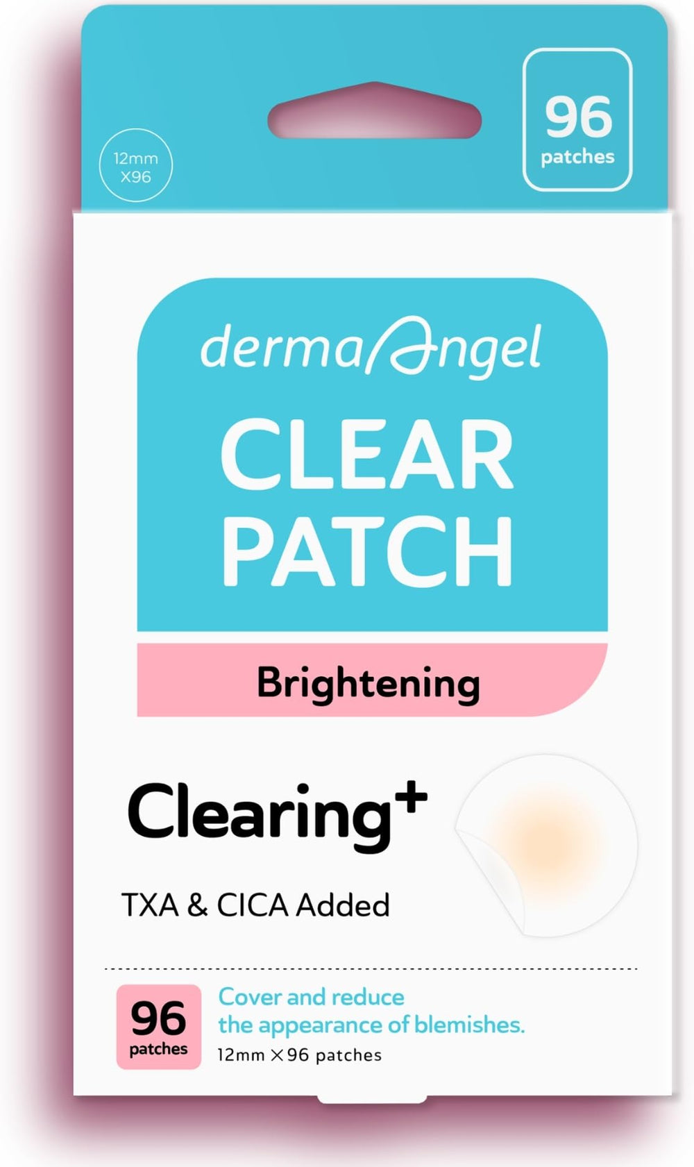 DERMA ANGEL dark spot patch closeup shows hydrocolloid absorption for active blemishes