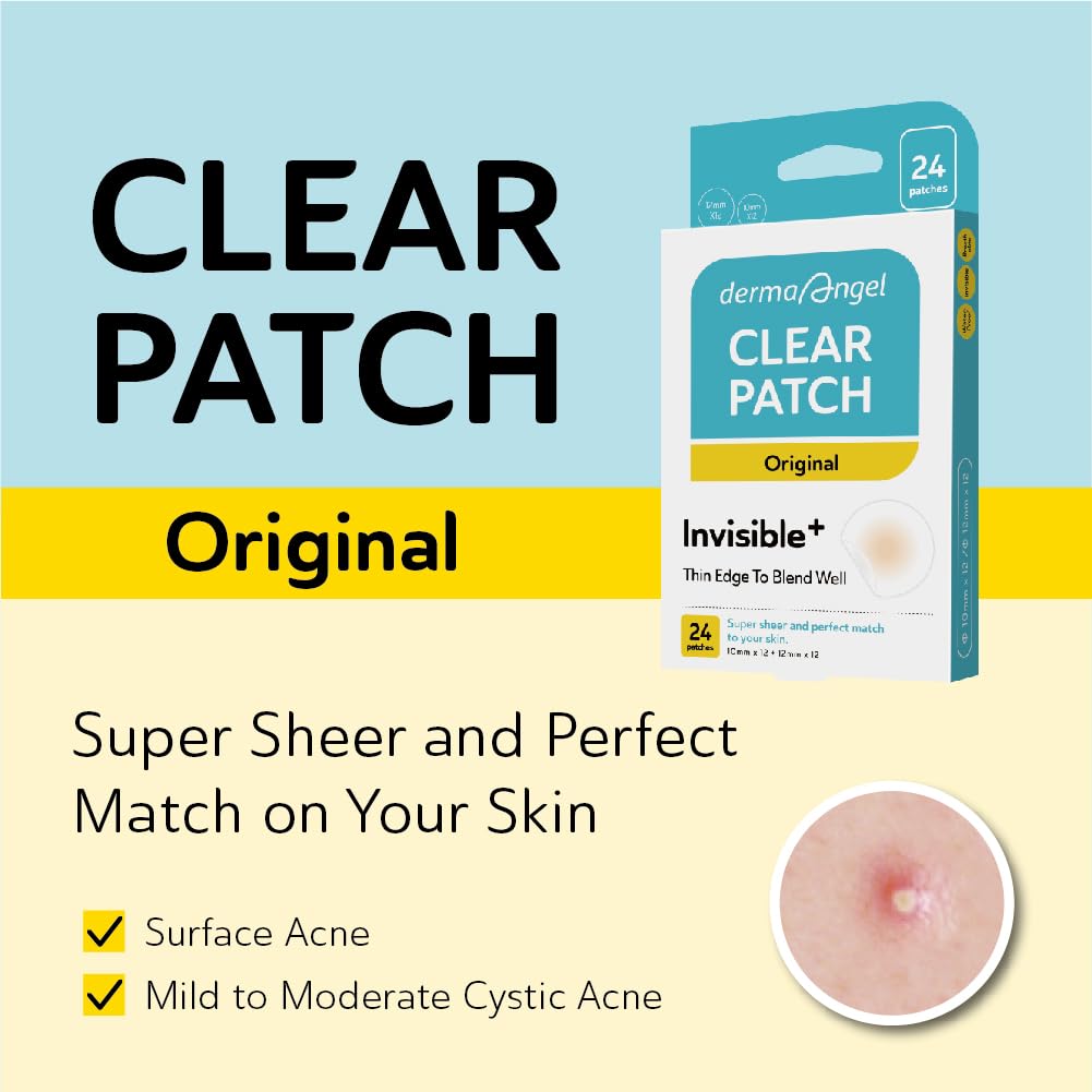 DERMA ANGEL day and night patch application under makeup example
