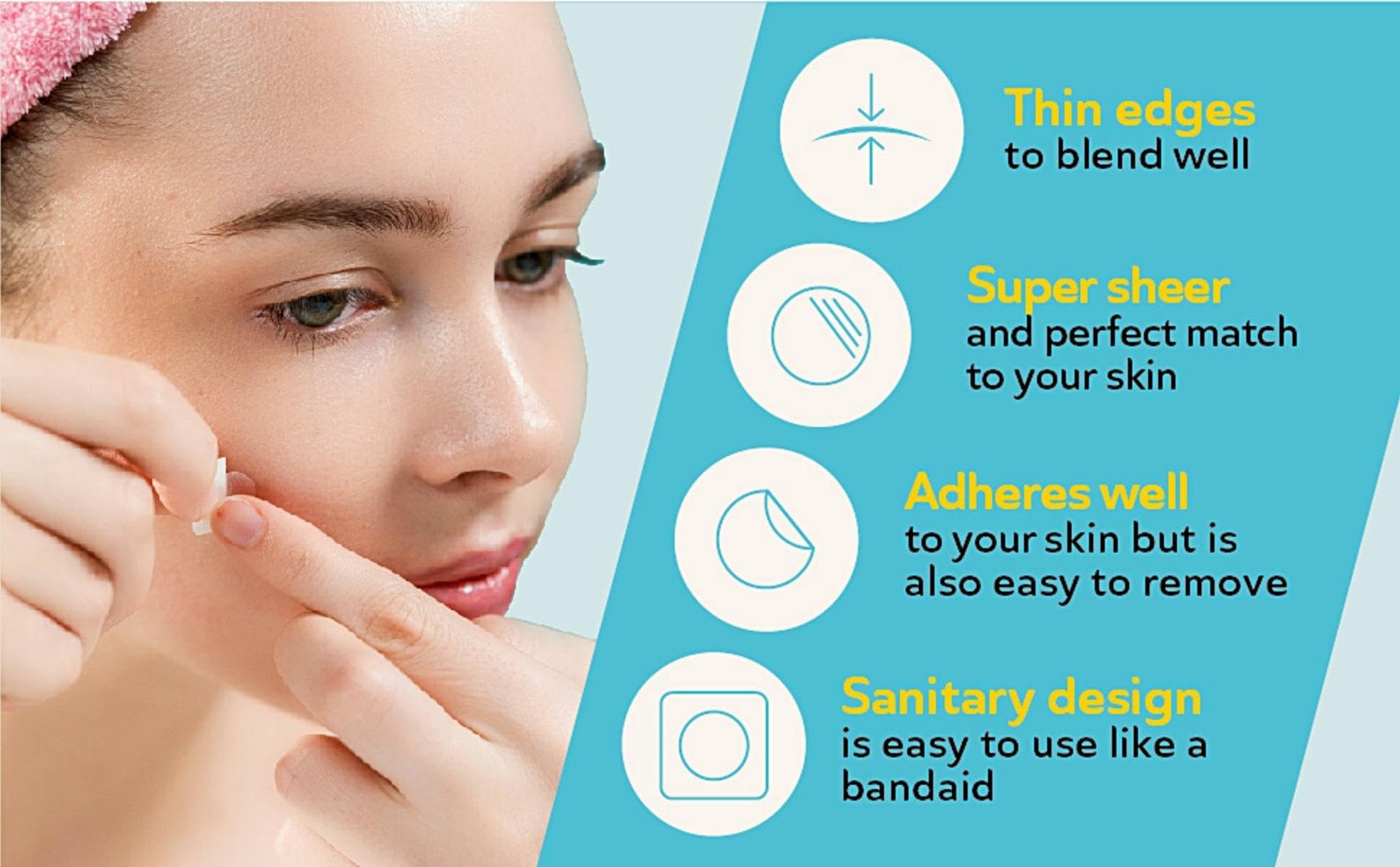 DERMA ANGEL night patch 12mm designed for overnight absorption.