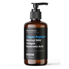 DERMA CLINICALS Copper Peptide bottle pump for easy daily application and firming results.