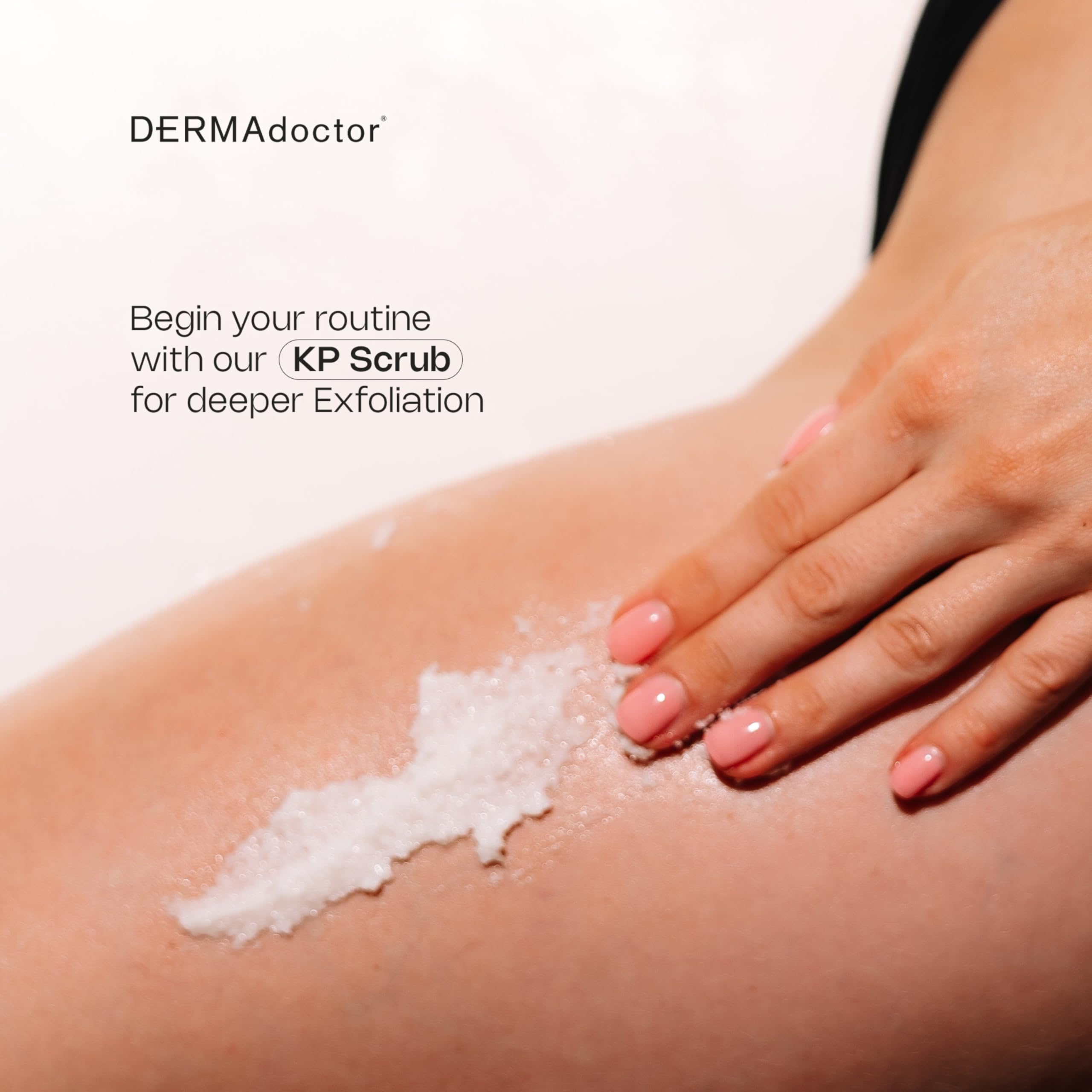 DERMAdoctor KP soft skin finish close-up after treatment