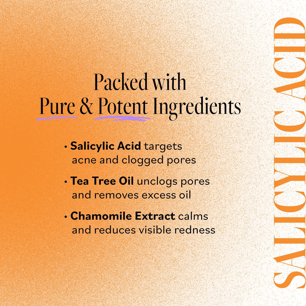 Derma E Acne Deep Pore Cleansing Wash willow bark extract suggests gentle exfoliation.