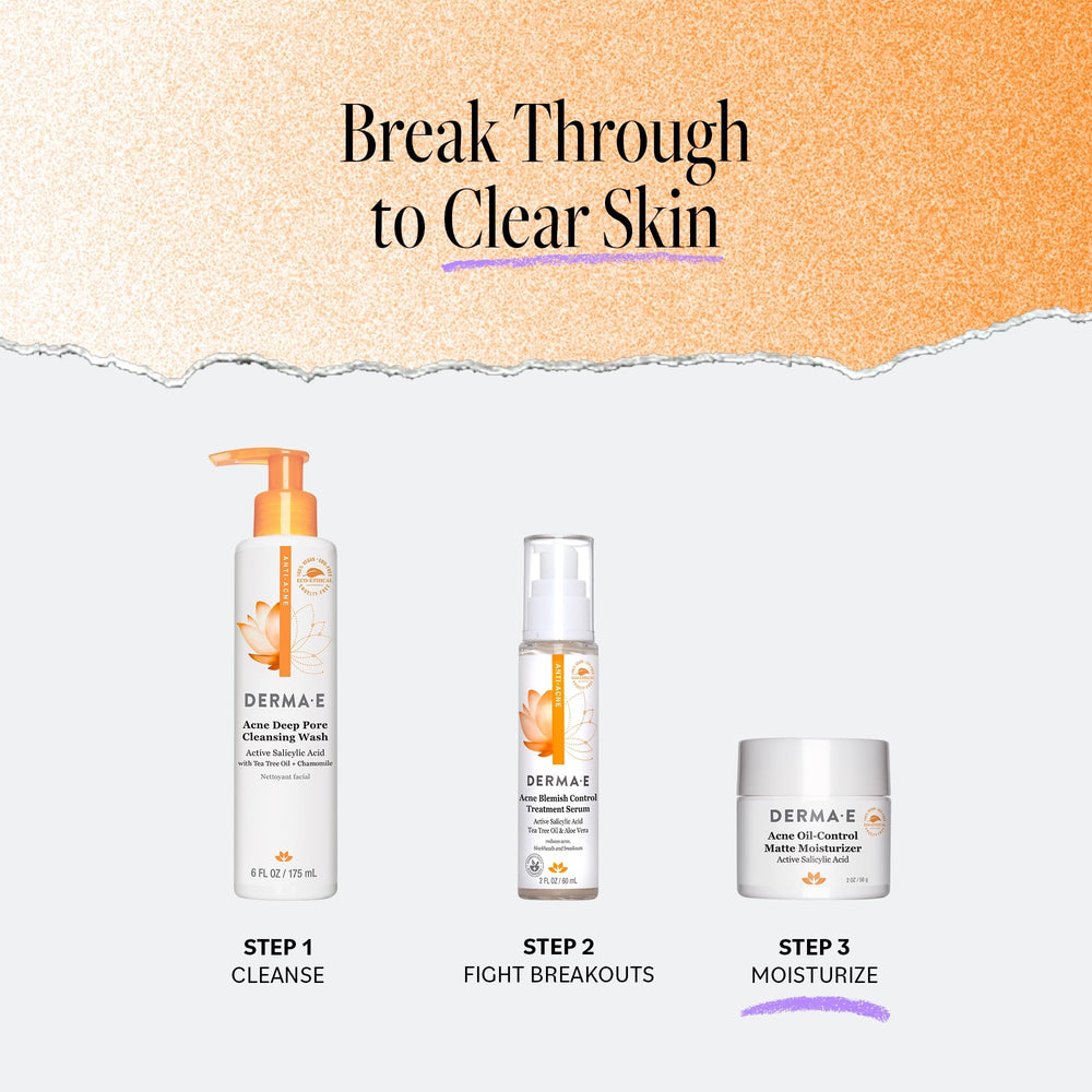 DERMA E packaging promotes clean, recyclable skincare