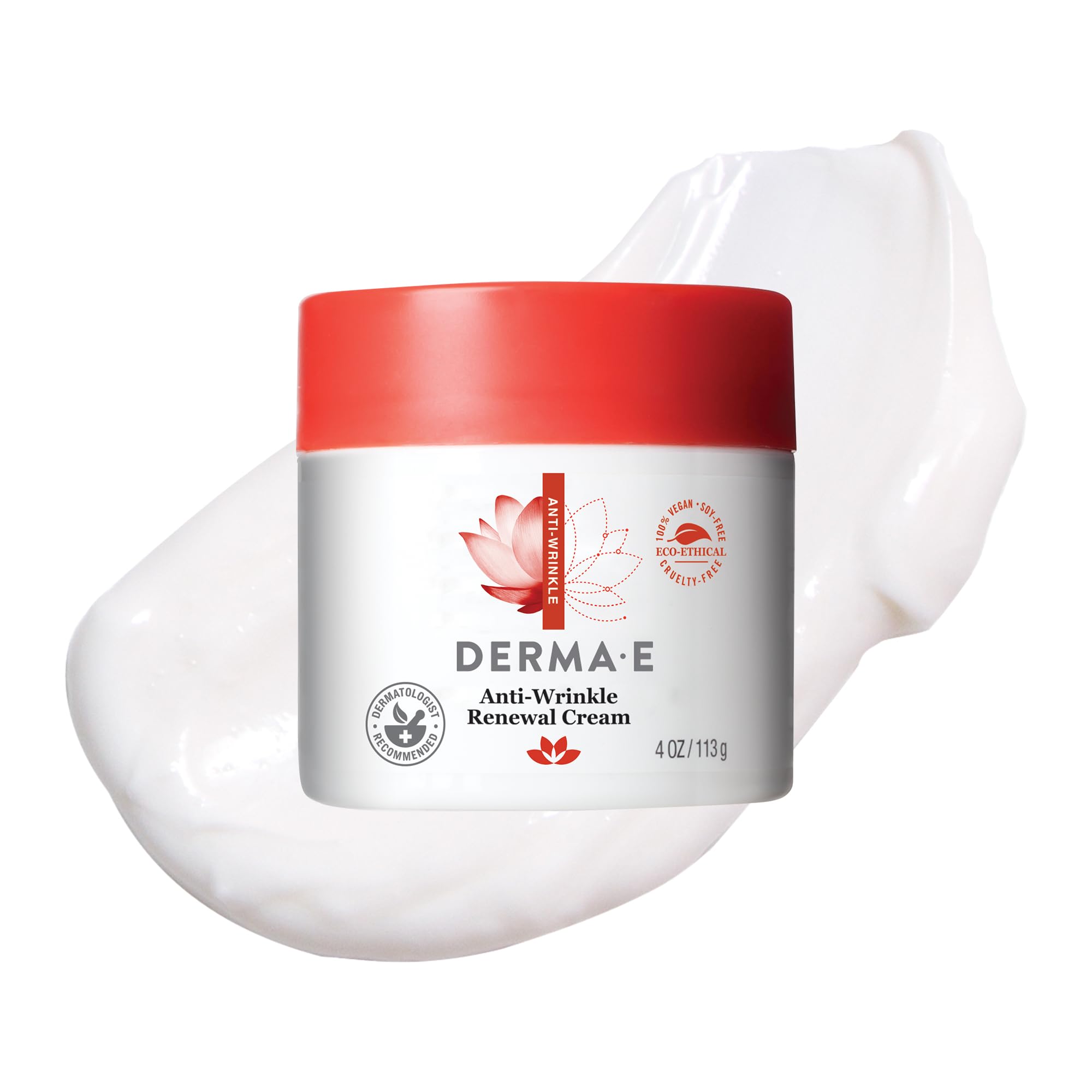 Derma E Anti-Wrinkle Renewal Cream daytime use under makeup.