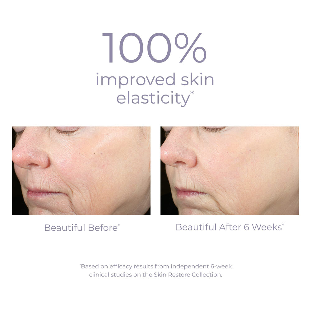 Derma E application demonstrating morning and evening dabbing technique around the eye area.