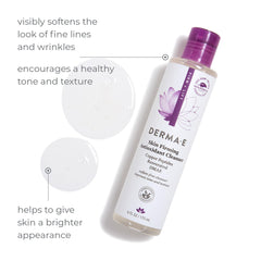 Derma E foam closeup captures creamy texture ideal for calm, hydrating wash.