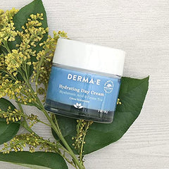 Derma E Day Cream with Hyaluronic Acid visual indicating deep, lasting hydration.