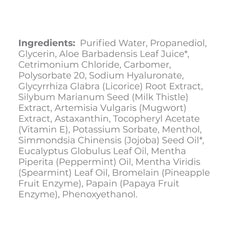 DERMA E Gentle Enzyme Peel ingredients with fruit enzymes visuals for natural exfoliation
