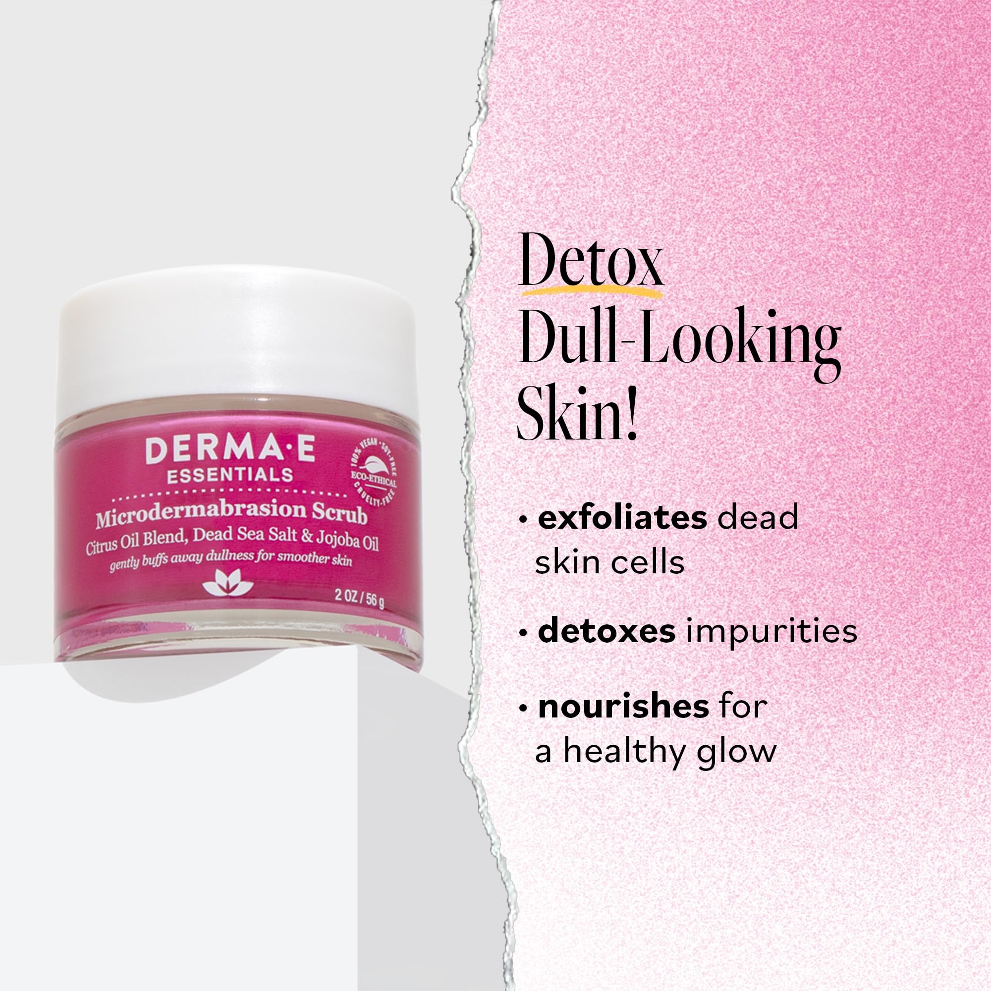Derma E microdermabrasion scrub citrus oils dropper for radiant complexion