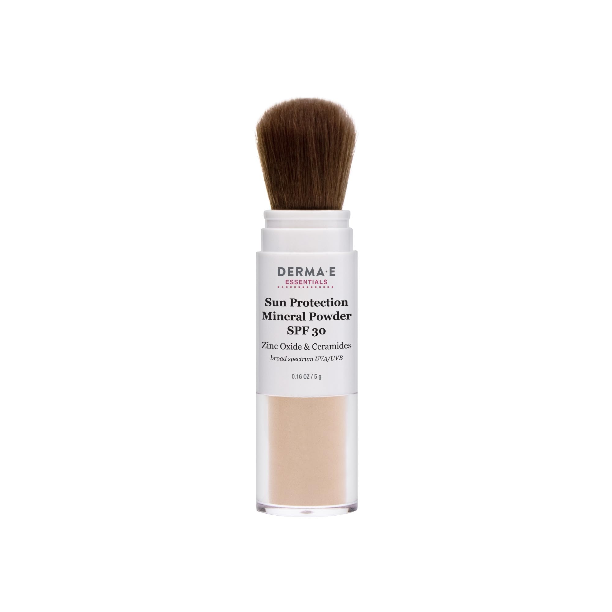 Derma E Mineral Sunscreen face brush-on powder for smooth, even coverage.