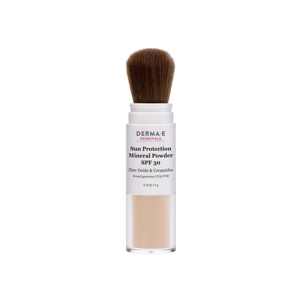 Derma E Mineral Sunscreen face brush-on powder for smooth, even coverage.