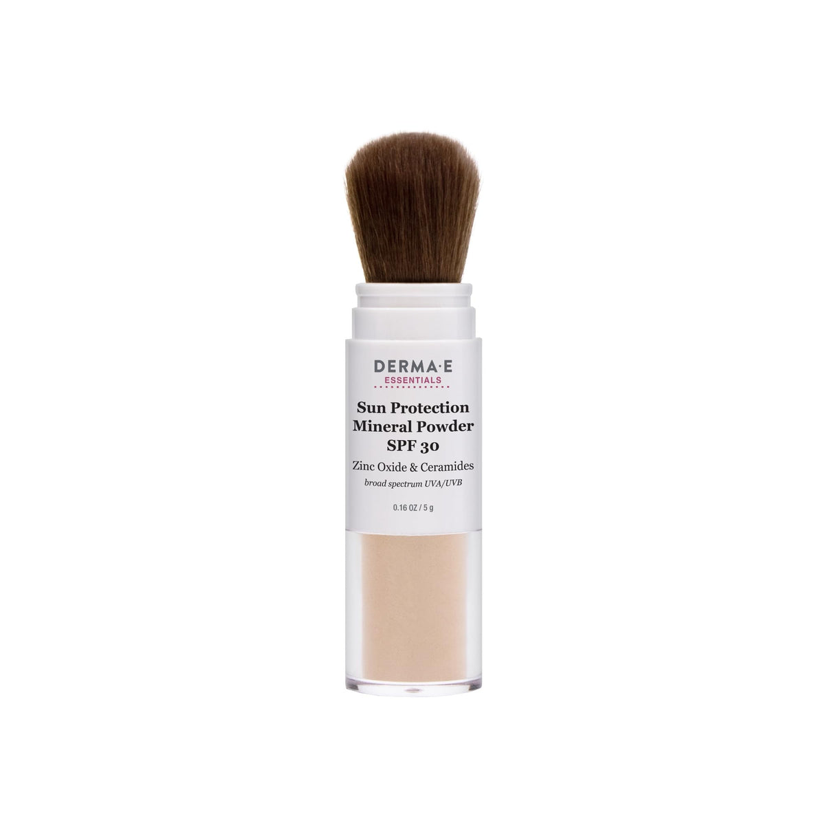 Derma E Mineral Sunscreen face brush-on powder for smooth, even coverage.
