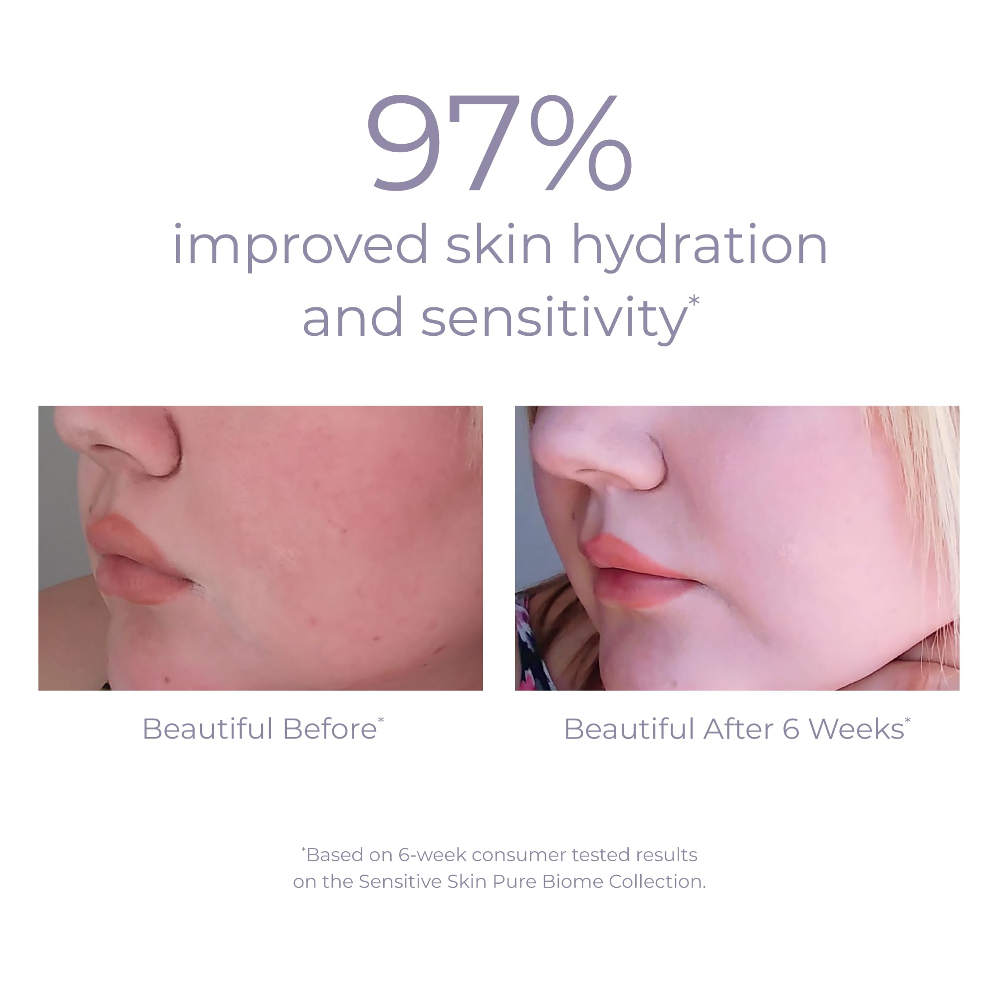 Derma E Pure Biome Balancing Cleanser prebiotics ingredient emphasizing microbiome balance support