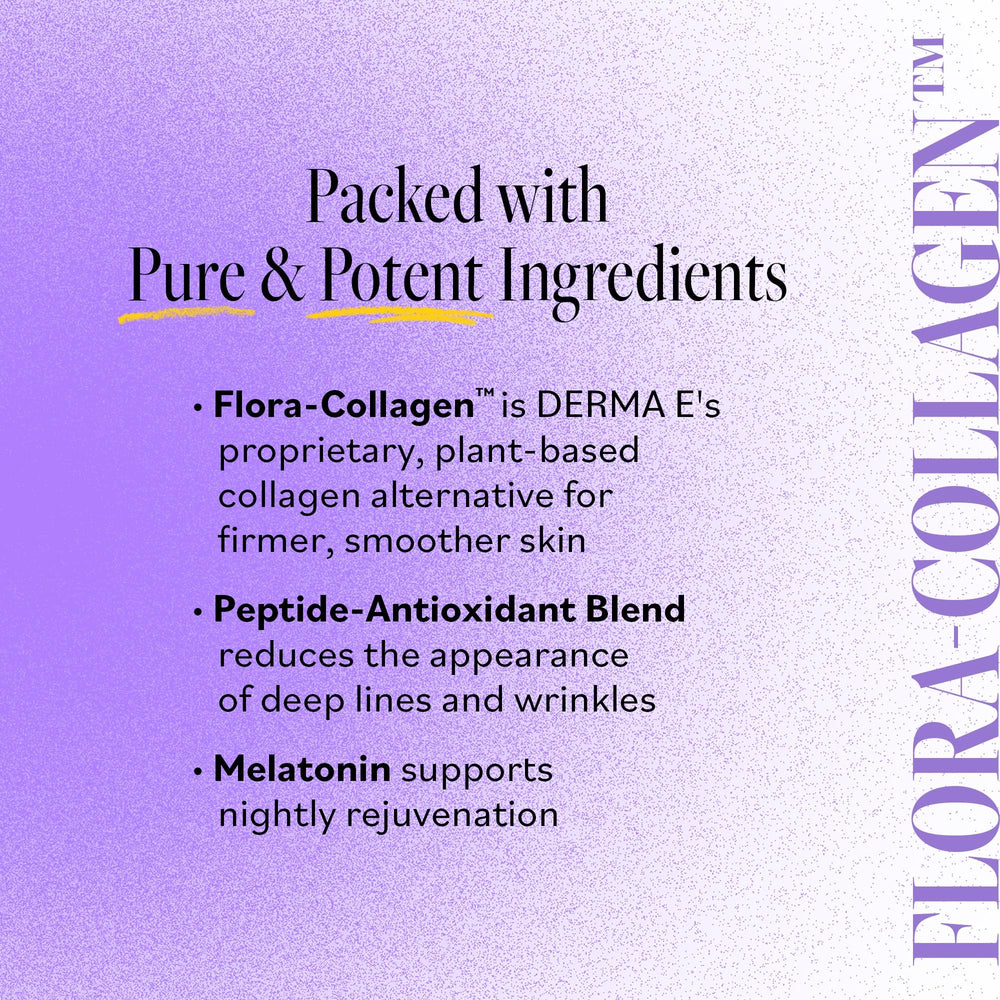 Derma E Pycnogenol label close-up communicates natural hydration ingredients.