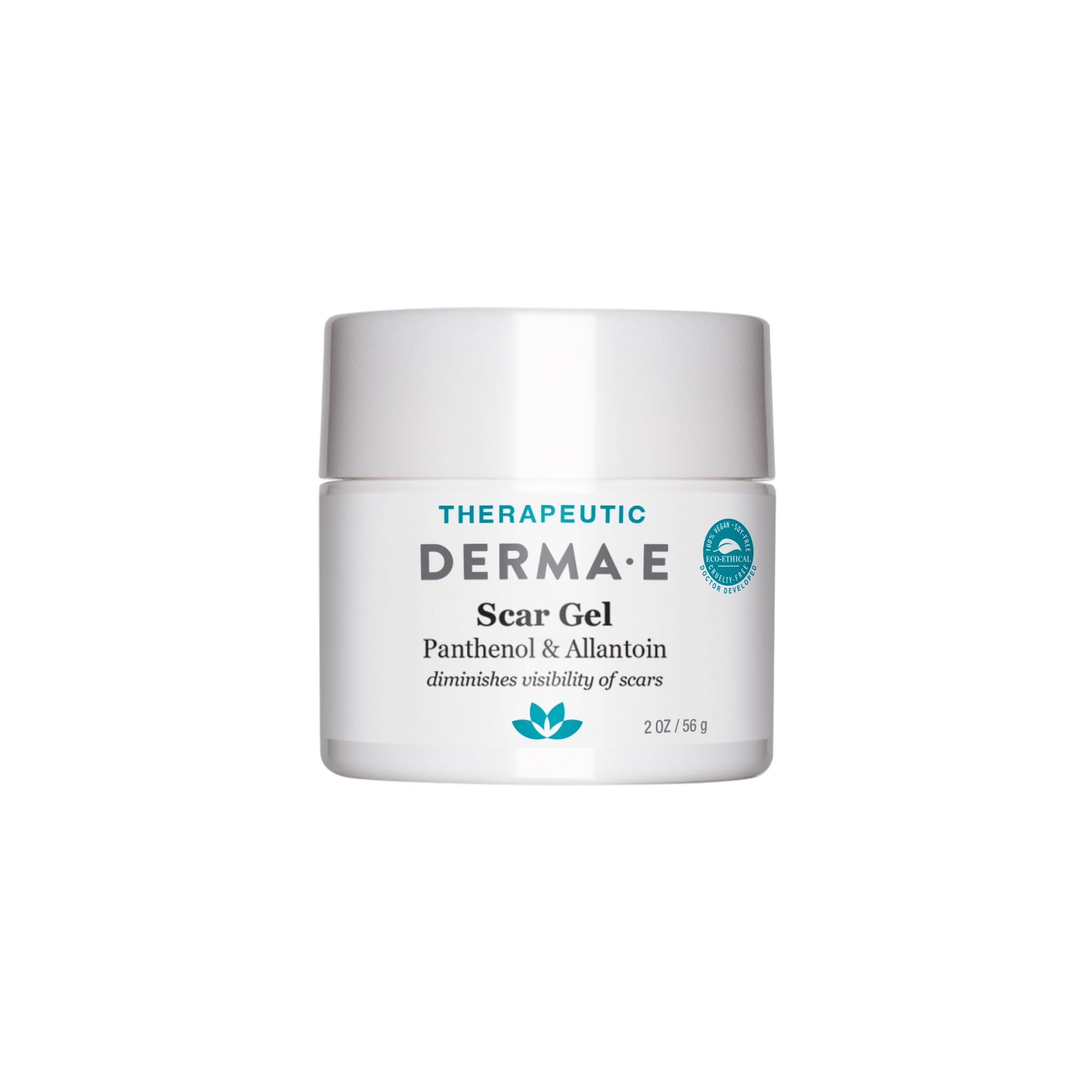 Derma E Scar Gel face application for smooth scar care.
