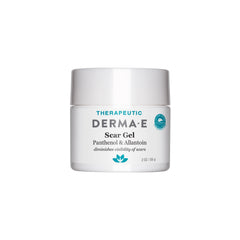 Derma E Scar Gel face application for smooth scar care.