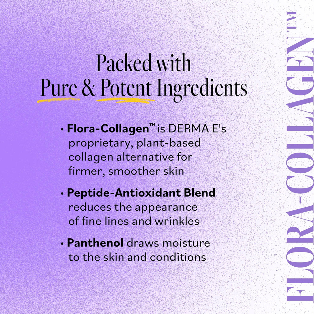 Derma E serum massaged into clean face and neck demonstrates absorption
