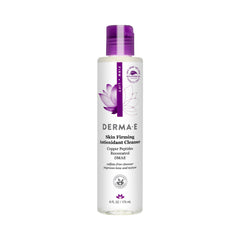 Derma E Skin Firming Antioxidant Cleanser bottle highlights a sulfate-free formula for a firmer, brighter complexion.