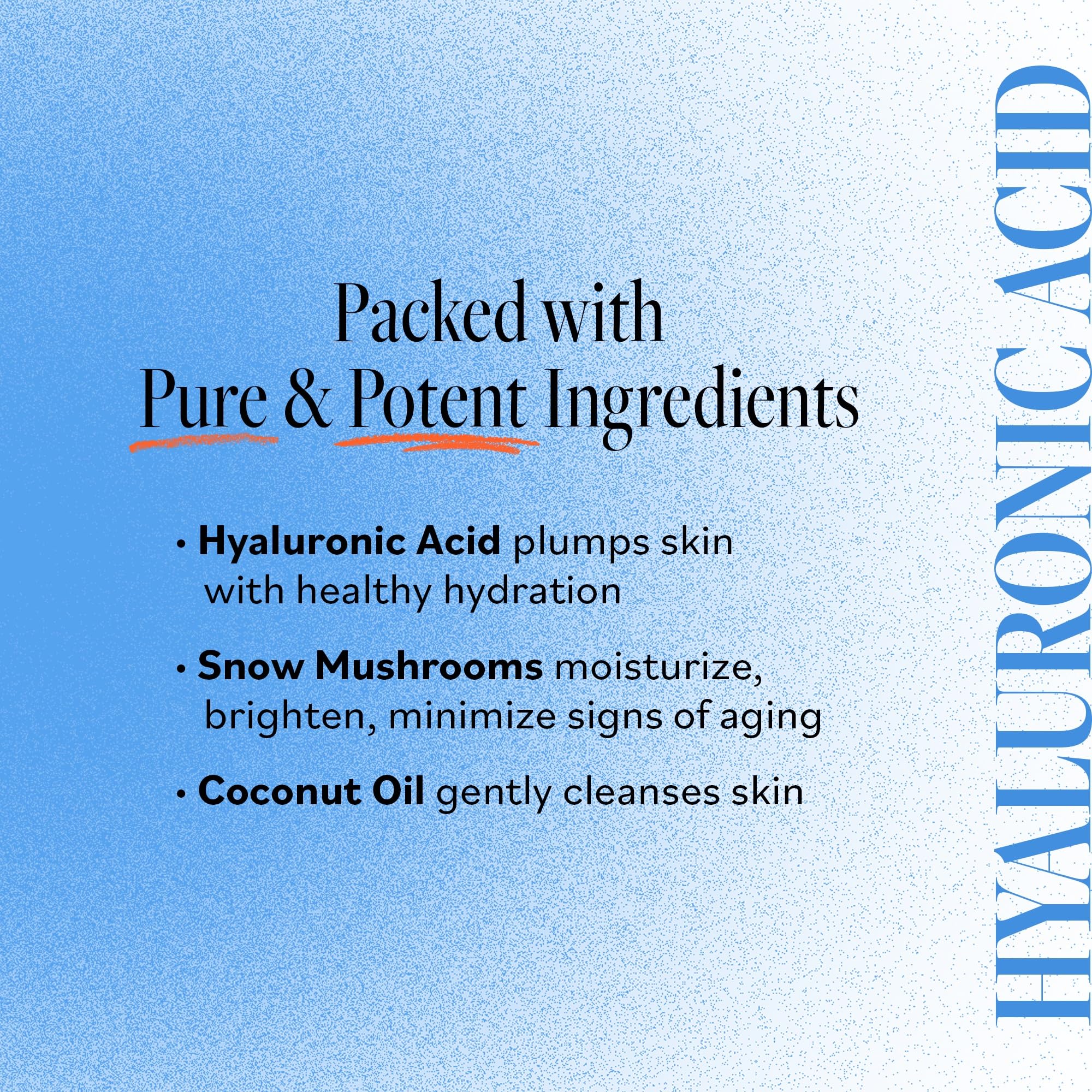 Derma E Snow Mushroom extract moisture lift suggests deep hydration without heaviness.