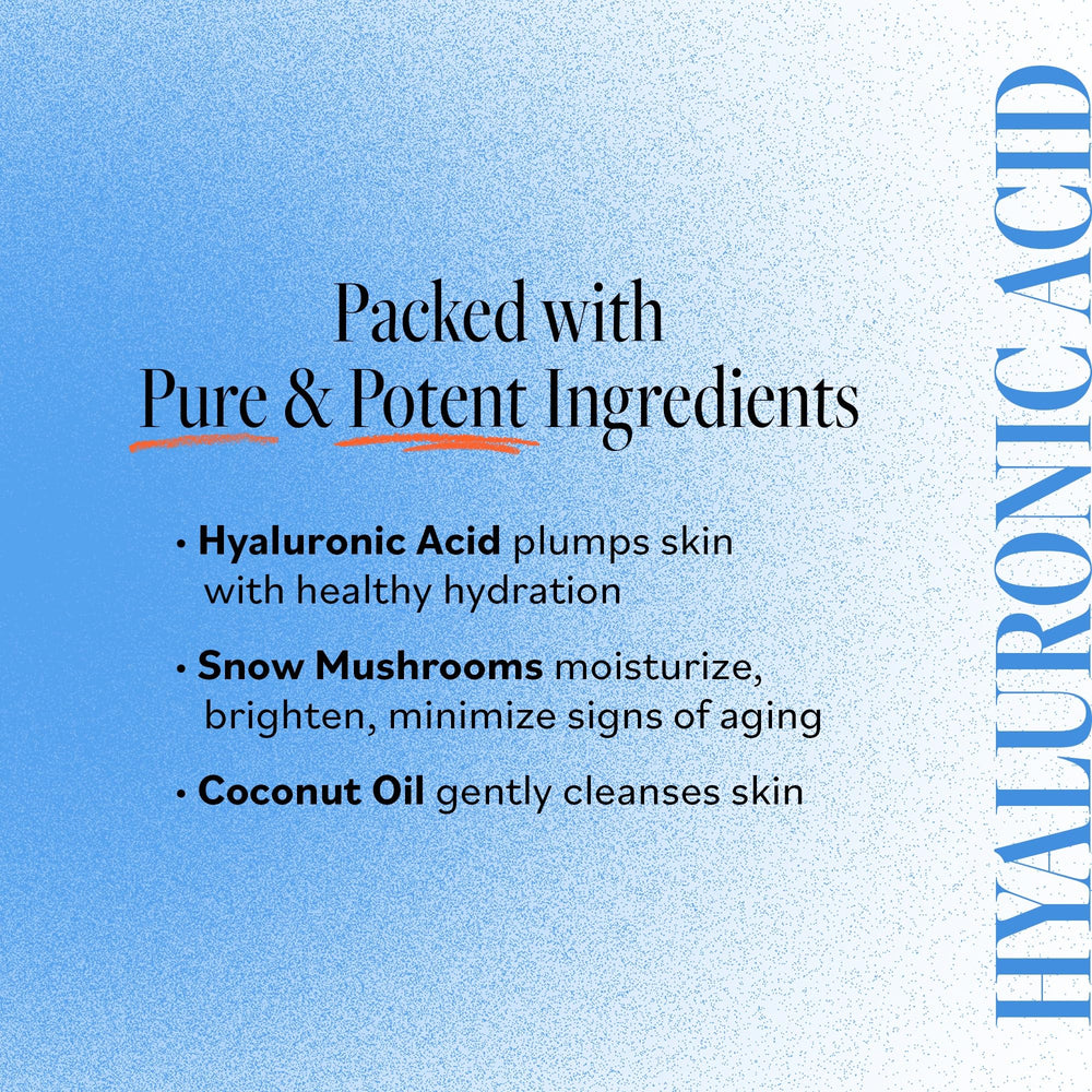Derma E Snow Mushroom extract moisture lift suggests deep hydration without heaviness.