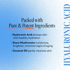 Derma E Snow Mushroom extract moisture lift suggests deep hydration without heaviness.