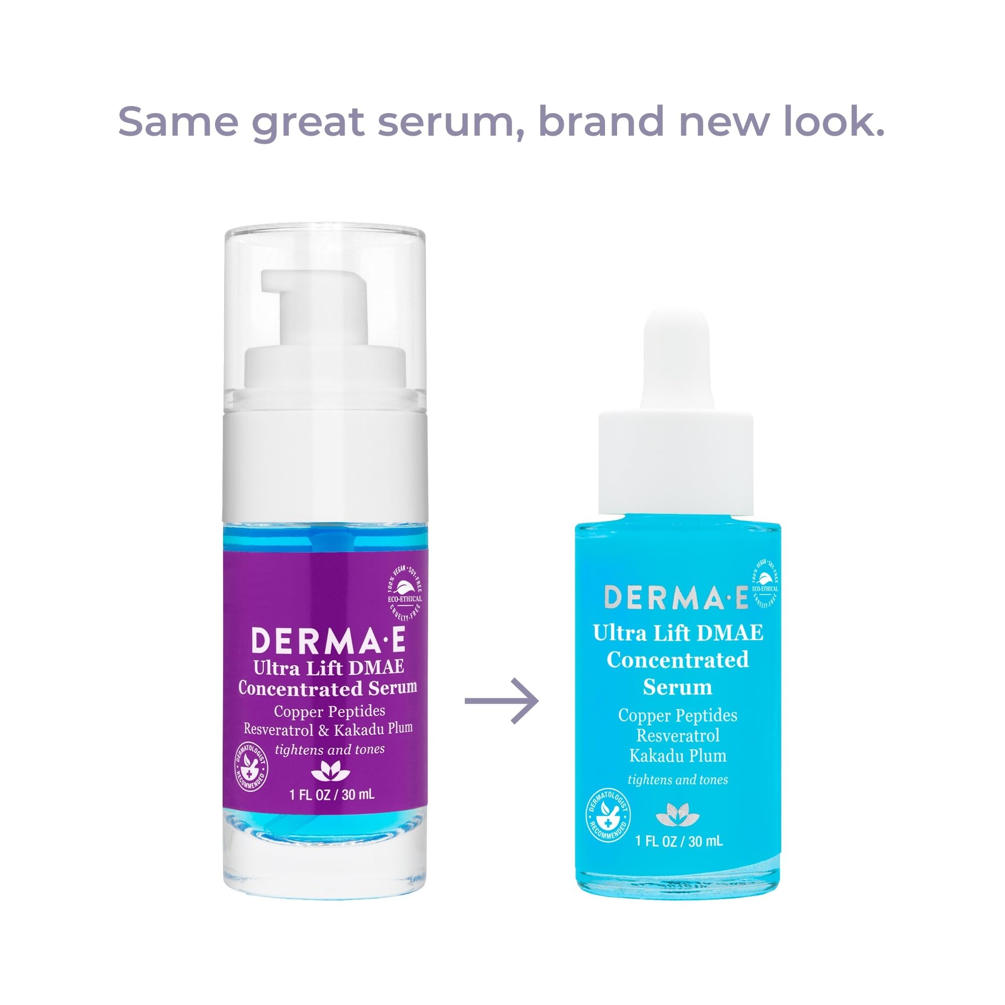 Derma E Ultra Lift DMAE Serum application massage demonstrates gentle facial application