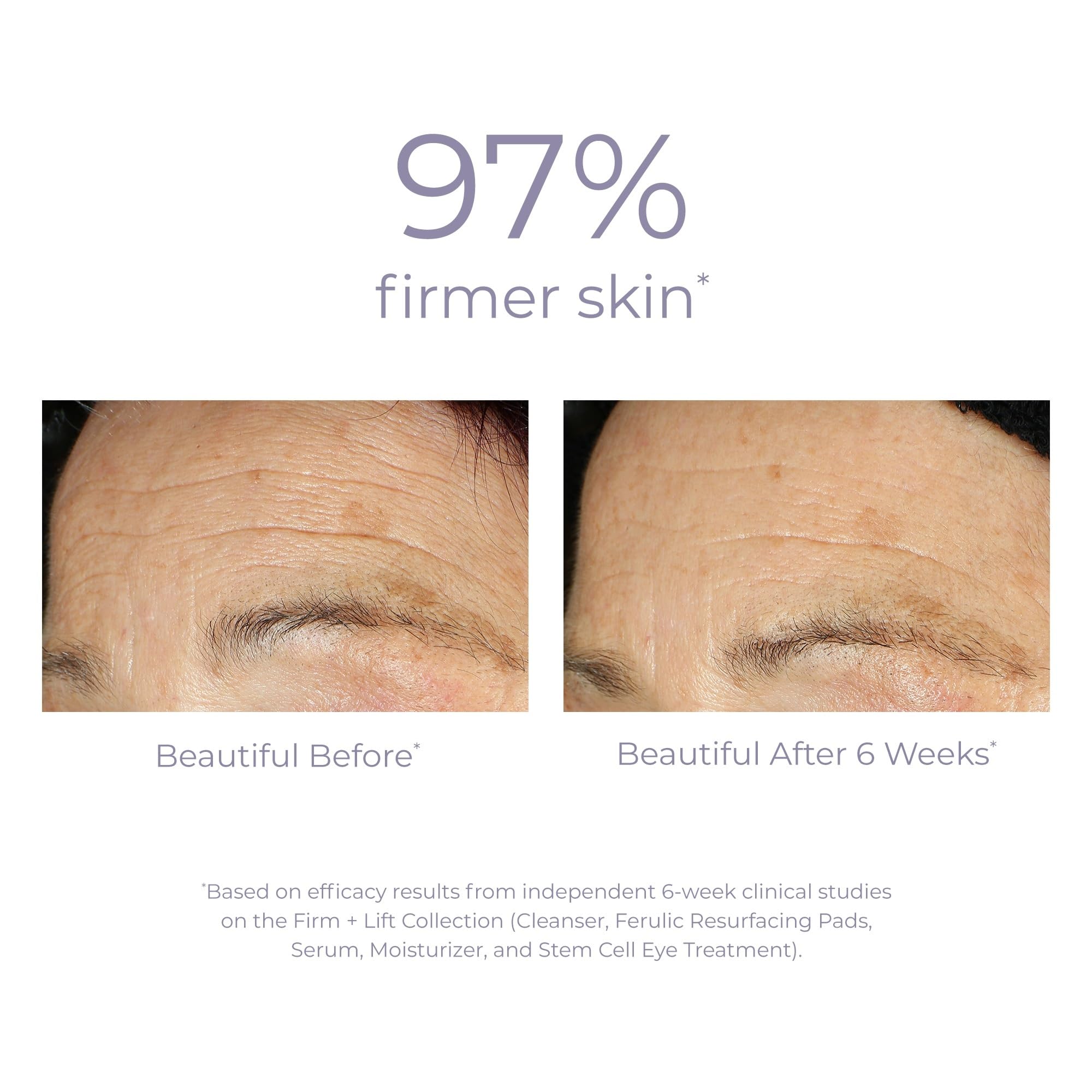 Derma E Ultra Lift DMAE Serum texture swatch shows silky non greasy feel