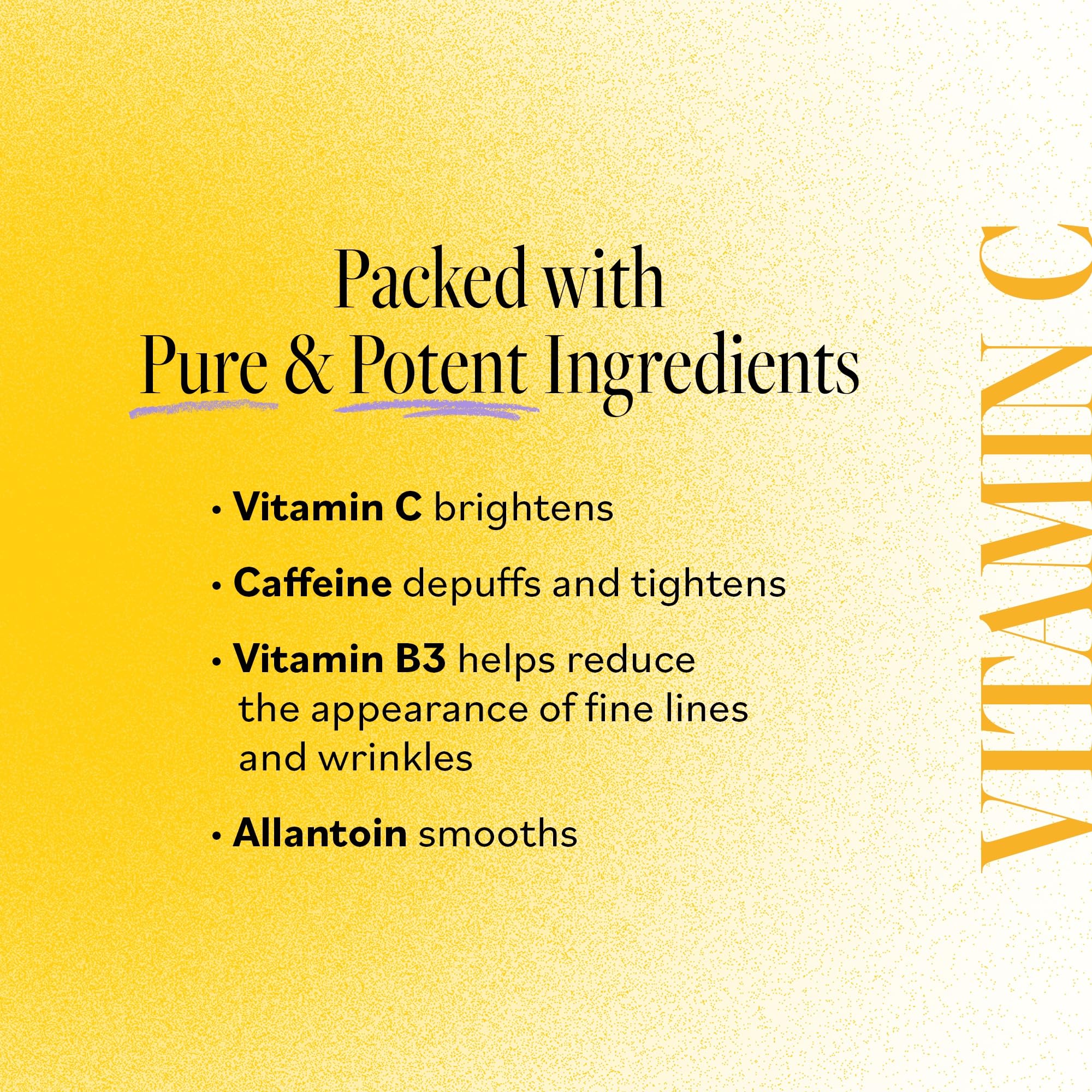 Derma E Vitamin C Bright Eyes patches showing 10-count/5-pairs label on packaging.